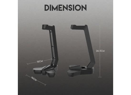HAVIT HY505 Gaming Headphone Stand - Black